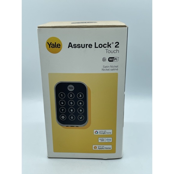 Yale Assure Lock 2 Plus Touch Wi-Fi Smart Satin Nickel YRD450-N-WF1 New-Sealed
